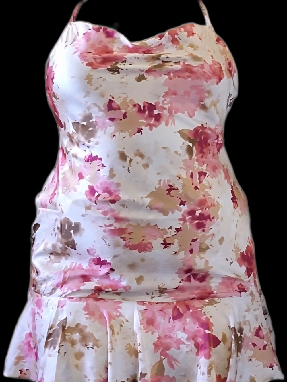 Floral Satin Mini Dress
